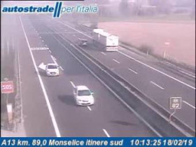 Slika pregleda web-kamere Monselice - A13 - KM 89,0